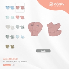 BU - Bộ bao chân, bao tay Bambus - Free size - Hồng - ABB400000.FREA05