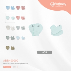 BU ĐÂY - Bộ bao chân, bao tay Bambus - Mint - Free size