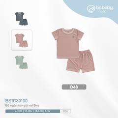 BU - Bộ ngắn tay cài vai Siro - D48|Hồng ruốc - BSR130100 - 6-12M - SS24.T6A - 6/12M