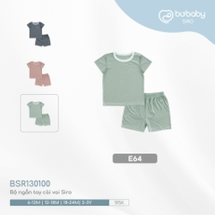 BU - Bộ ngắn tay cài vai Siro  - E64|Xanh Olive - BSR130100 - 12-18M - SS24.T6A - 12/18M
