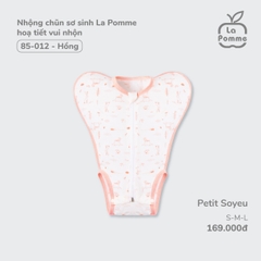 LP - Nhộng chũn chip ngủ sơ sinh La Pomme hoạ tiết - M Hồng - SS24.T6A