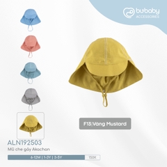 BU - Mũ che gáy Akachan - F13|Vàng Mustard - ALN192503 - 1-3Y - SS24.T7A