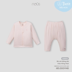 NOUS - Bộ cài thẳng dài màu hồng nhạt - Nu Petit - NB - SS24.T7A