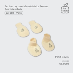 LP - Set bao tay bao chân sơ sinh La Pomme Cáo tinh nghịch - Vàng - SS24.T7A