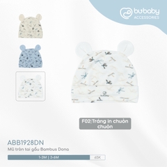 BU ĐÂY - Mũ nút thắt Bambus - nâu đậm - 3-6M