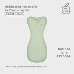 LP:-::Nhộng:chũn:ngủ:sơ:sinh:La:Pomme:hoạ:tiết:-:Xanh:-:S:-:SS24.T8B