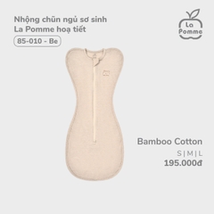 LP - Nhộng chũn ngủ sơ sinh La Pomme hoạ tiết - S Be - SS24.T8B