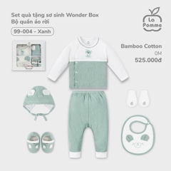 LP - Set quà tặng sơ sinh Wonder Box - Bộ quần áo rời - Xanh - SS24.T8B