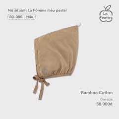 LP - Mũ sơ sinh La Pomme màu pastel - Nâu - SS24.T9A