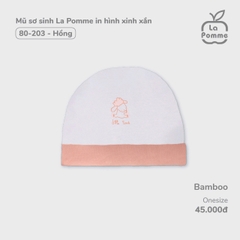 LP - Mũ sơ sinh La Pomme in hình xinh xắn - Hồng - SS24.T9B