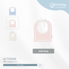 BU - Yếm vuông 2 in 1 - Hồng - Free size - SS24.T10A