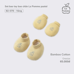 LP - Set bao tay bao chân La Pomme pastel - Vàng - SS24.T10A