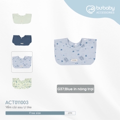 BU - Yếm cài sau U like  - Blue in nông trại - Free size - SS24.T10A
