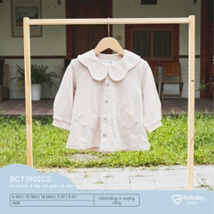 BU8 - Áo khoác 2 lớp cài giữa cổ sen - Hồng in xương rồng - 18-24M - SS24.T11A - ZS