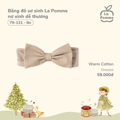 LP - Băng đô sơ sinh La Pomme nơ xinh dễ thương - Be - SS24.XMAS