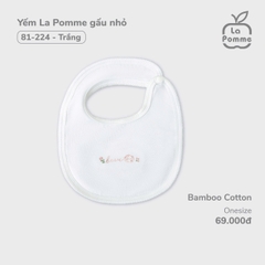 LP - Yếm La Pomme gấu nhỏ - Trắng - SS24.T11A