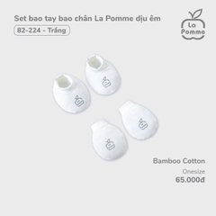 LP - Set bao tay bao chân La Pomme dịu êm - Trắng - SS24.T11A