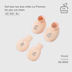 LP - Set bao tay bao chân La Pomme bé yêu vui nhộn - Cam - SS24.T11B