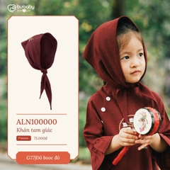 BU - Khăn tam giác - Đỏ booc đô - Free size - SS24.T12A