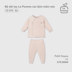 LP - Bộ dài tay La Pomme cúc lệch mềm mịn - Newborn Be - SS24.T12A