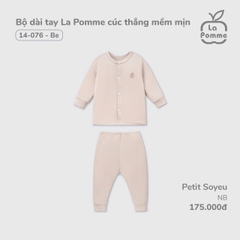LP - Bộ dài tay La Pomme cúc thẳng mềm mịn - Newborn Be - SS24.T12A