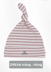 BU S30 - Mũ nút thắt Siro Stripy - ASR1924ST - Kẻ trắng + hồng - 1-3M - SS24.T8A