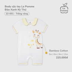 LP - Body cộc tay La Pomme Đảo Xanh Kỳ Thú - Vàng - 9-12M - SS25.T1A