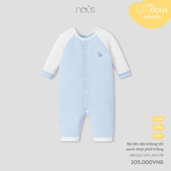 NOUS - Body dài không tất xanh nhạt phối trắng - Nu Doux - SS25.T2A