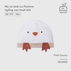 LP - Mũ sơ sinh La Pomme ngỗng con hoạt bát - Nâu - FS - SS25.T3A