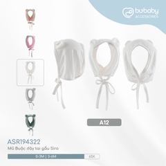BU - Mũ Buộc dây tai gấu Siro - Trắng - SS25.T4A