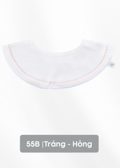 BU - Yếm cài sau C - ACT011000 - Trắng + Hồng - FS - SS25.T4A