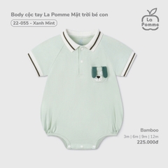 LP - Body cộc tay La Pomme Mặt trời bé con - Xanh - SS25.T5A