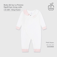 LP - Body dài tay La Pomme Người bạn trong vườn - Hồng - SS25.T5B