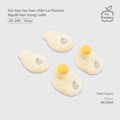 LP - Set bao tay bao chân La Pomme Người bạn trong vườn - Vàng - FS - SS25.T5B