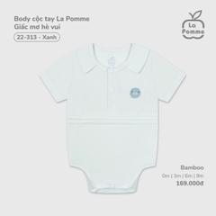 LP S10 - Body cộc tay La Pomme Giấc mơ hè vui - Xanh - 6-9M - SS25.T5B