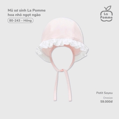 LP - Mũ sơ sinh La Pomme hoa nhỏ ngọt ngào - Hồng - SS25.T6A