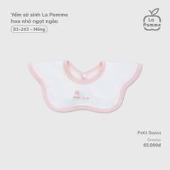 LP - Yếm sơ sinh La Pomme hoa nhỏ ngọt ngào - Hồng - SS25.T6A