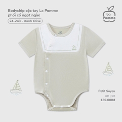 LP - Body chip cộc tay La Pomme phối cổ ngọt ngào - Be - SS25.T6A