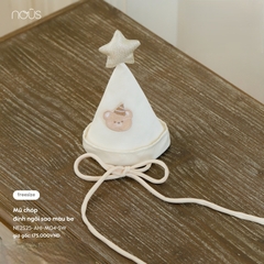 NOUS Z35 - Mũ chóp đính ngôi sao màu be - FS - SS25.T6B