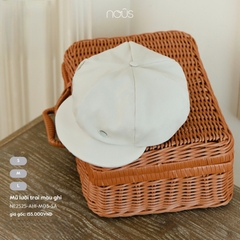 NOUS NP25 - Mũ lưỡi trai màu ghi - M - SS25.T6B