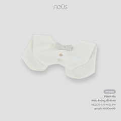 NOUS NP25 - Yếm kiểu màu trắng đính nơ - SS25.T6B
