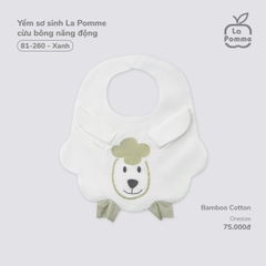 LP - Yếm sơ sinh La Pomme cừu bông năng động - Xanh - SS25.T7A