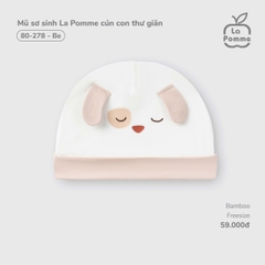 LP - Mũ sơ sinh La Pomme cún con thư giãn - Be - SS25.T7A
