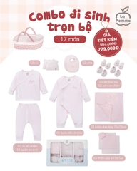LP - Combo đi sinh La Pomme 17 món Hello World - Hồng - SS25.T7A