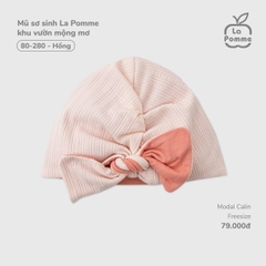 LP - Mũ sơ sinh La Pomme khu vườn mộng mơ - Hồng - SS25.T7A