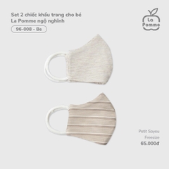 LP - Set 2 chiếc khẩu trang cho bé La Pomme ngộ nghĩnh - be - SS25.T7A