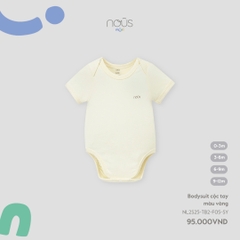 NOUS MINI - Body cộc tay màu vàng - SS25.T7B