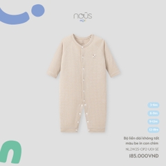 NOUS MINI - Body dài không tất màu be in con chim - SS25.T7B