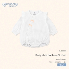 BU S30 - Body chip dài tay cài chéo - BMD210802 - Trắng 8442 - 1-3M - SS25.T7C