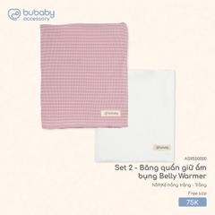 BU Z20 - Set 2 Băng quấn giữ ấm bụng Belly Warmer - ASR550000 - Kẻ hồng trắng + Trằng - FS - SS25.T7C